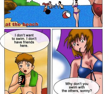At the beach Porn Comics