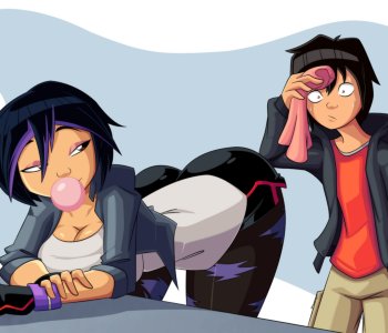 Artwork with Teen Titans, Jinx Raven and Starfire Porn Comics
